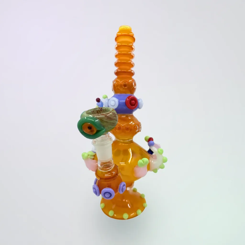 One-of-One Handcrafted Color-Worked Glass Rig - #1126