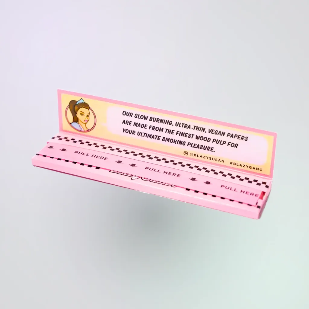 Blazy Susan Pink Rolling Papers | King Size Slim