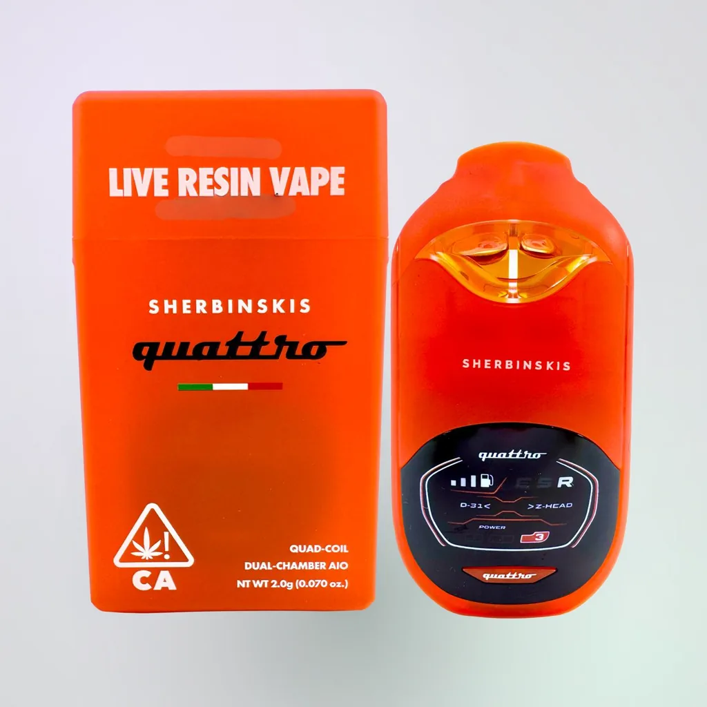 Quattro Live Resin Dual Flavors Disposable Vape | 2g