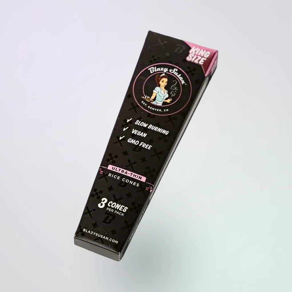 Blazy Susans Ultra Thin Rice Pre Rolled Cones king size