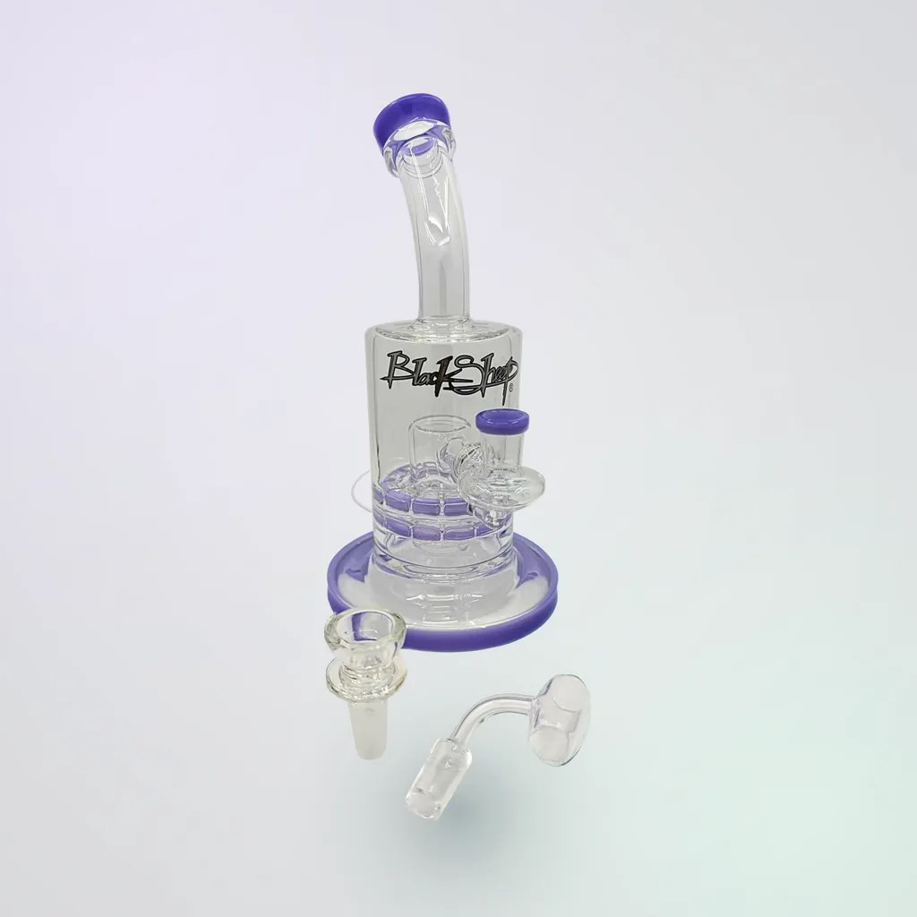 Handcrafted Black Sheep Glass Water Pipe 10” - #1140