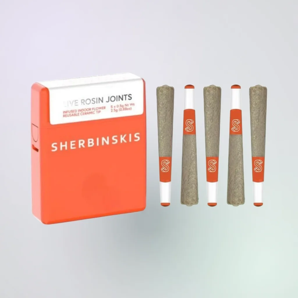 Live Rosin + Diamond Infused Joints - 5 J's x 0.5g ea