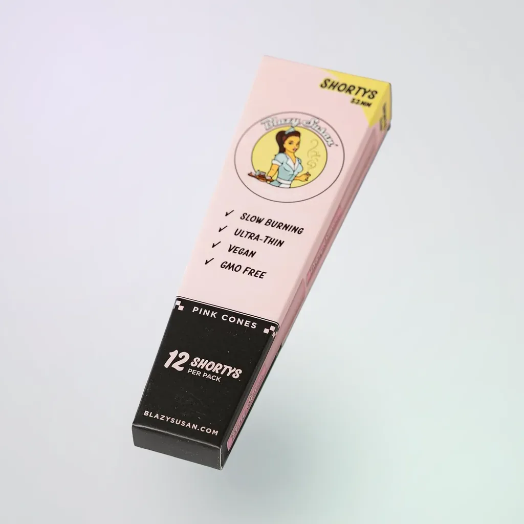 Blazy Susan Pink Cones - 53mm Shortys - 12 Count